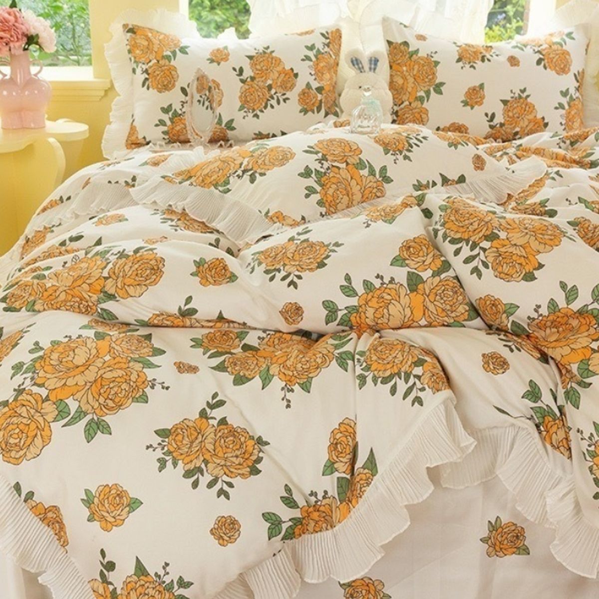 HOMER DESIGN - Set Ropa De Cama Sabanas +funda De Plumon 1.5 Plazas Hshbls2