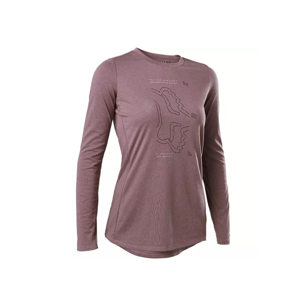 FOX - Polera Bicicleta Mujer Ranger Drirelease® Manga Larga Morado Fox FOX