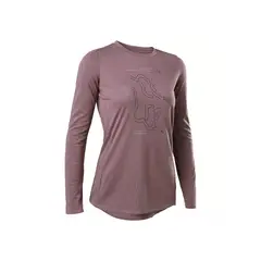 FOX - Polera Bicicleta Mujer Ranger Drirelease® Manga Larga Morado