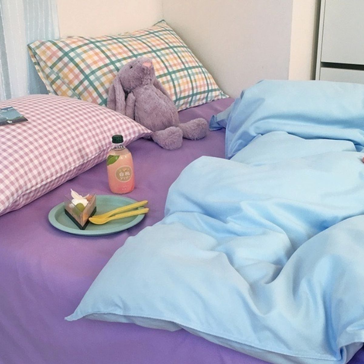 HOMER DESIGN - Set Ropa De Cama Sabanas +funda De Plumon 1.5 Plazas gd1