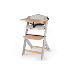 KINDERKRAFT - Silla de Comer Evolutiva ENOCK Wood Gris