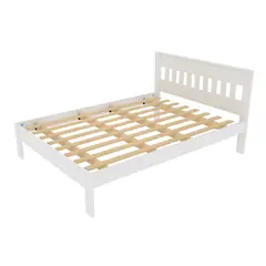 TECNOMOBILI - CAMA 2 PLAZAS BLANCO