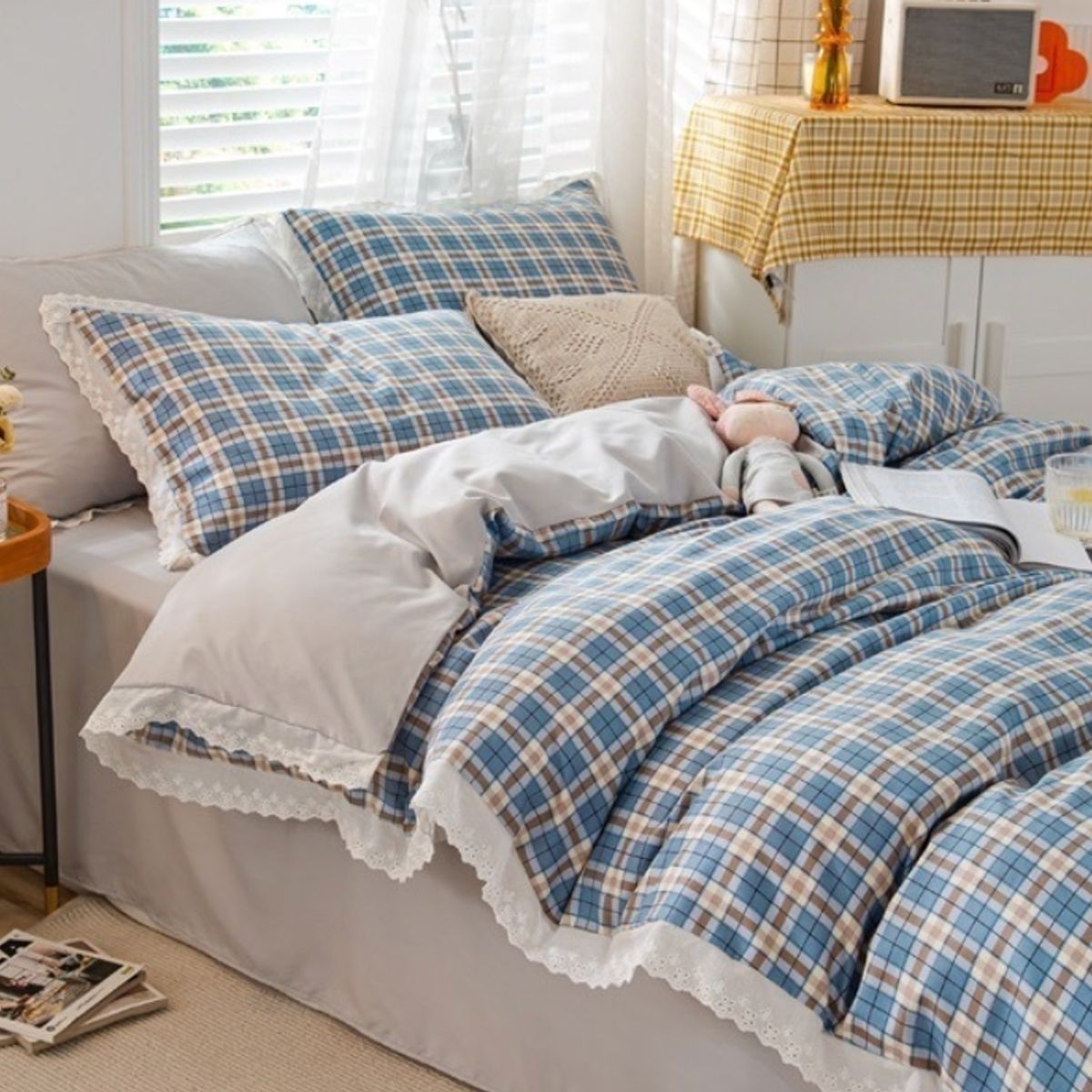 HOMER DESIGN - Set Ropa De Cama Sabanas +funda De Plumon 1.5 Plazas kk3