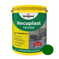 SINTEPLAST - Pintura para techos impermeable Verde Inglés 4 LT