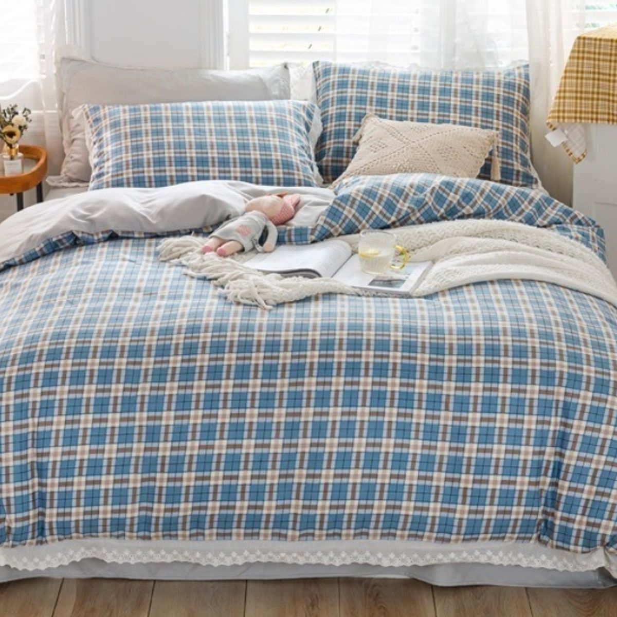 HOMER DESIGN - Set Ropa De Cama Sabanas +funda De Plumon 2 Plazas kk3