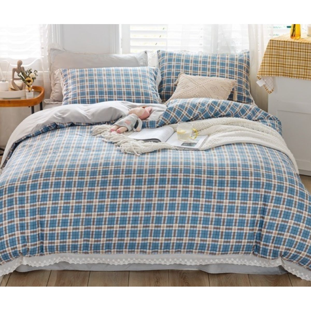 HOMER DESIGN - Set Ropa De Cama Sabanas +funda De Plumon 2 Plazas kk3