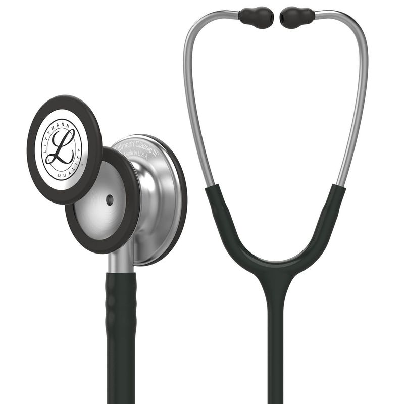 3M - Fonendoscopio Negro Littmann Classic III + Estuche Negro