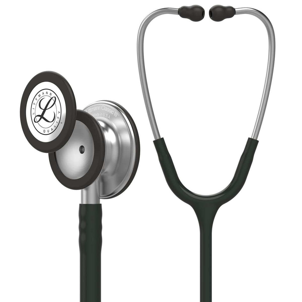 3M - Fonendoscopio Negro Littmann Classic III + Estuche Azul caribe