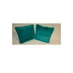 GENERICO - Pack de Funda para Cojínes - 2 Piezas Pelo Corto Turquesa