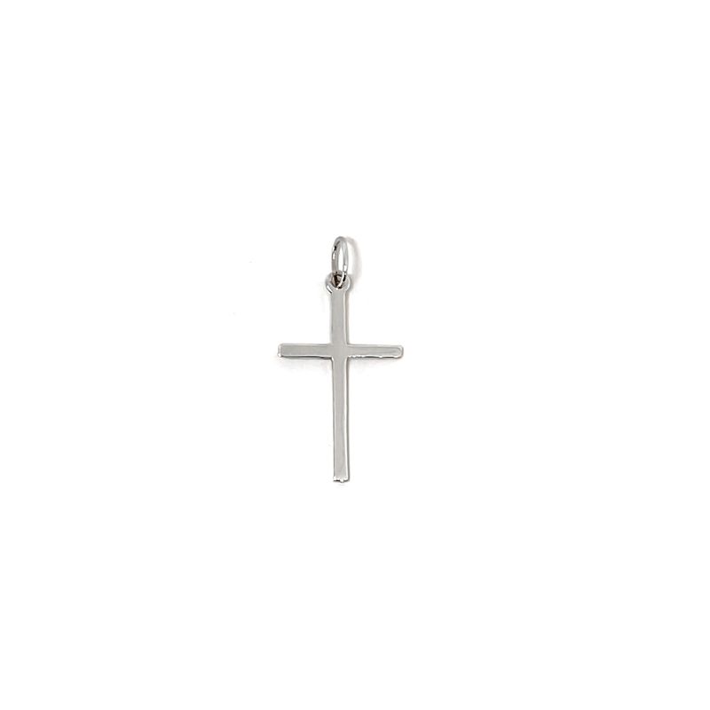 ANDREA COGGIOLA JOYAS - Colgante Cruz Delgada Plata Fina 925
