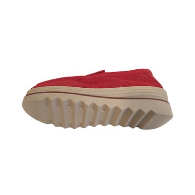 Imagen 2 del producto Zapatilla De Cuero Mujer Fantasy Rojo