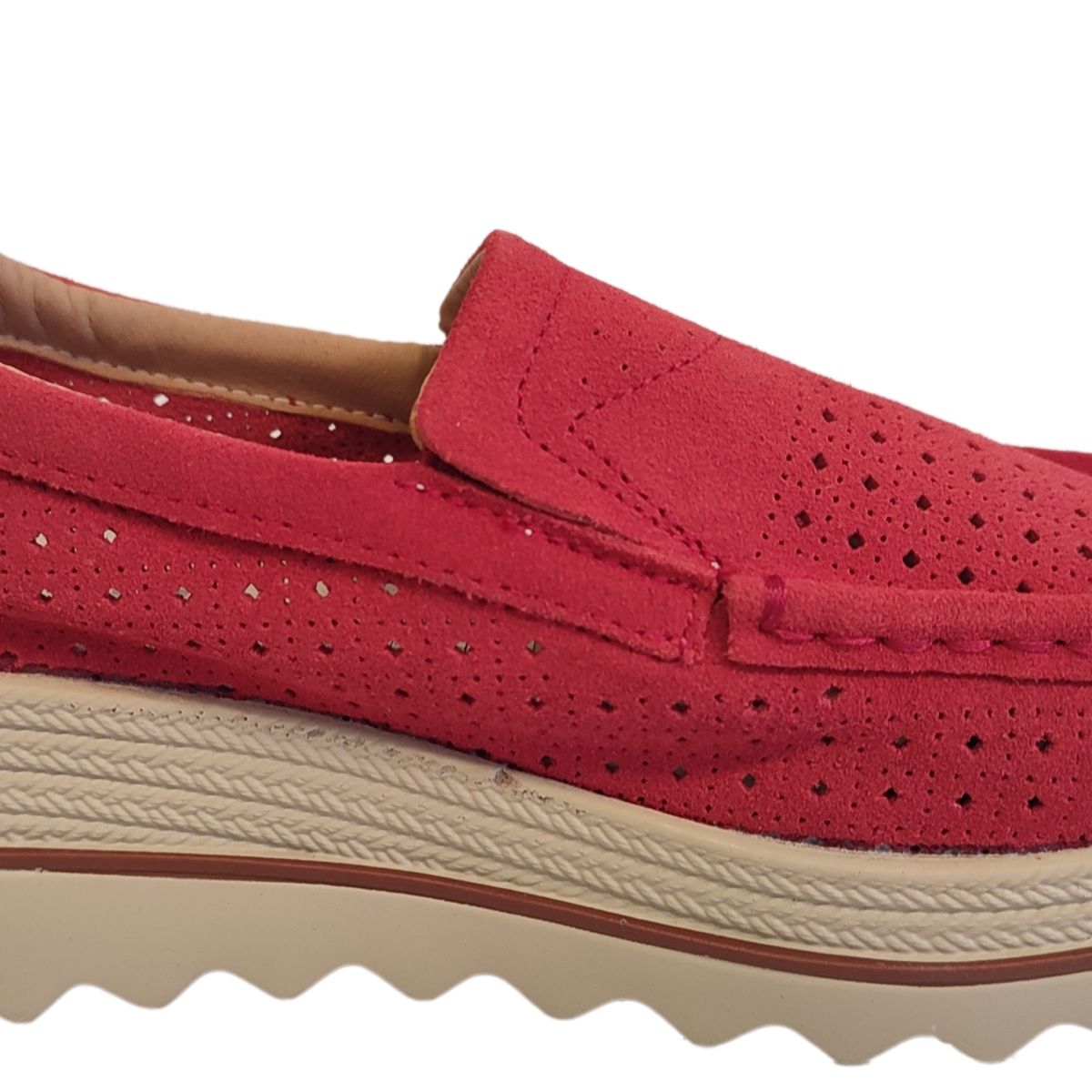 NORTHWEST - Zapatilla De Cuero Mujer Fantasy Rojo