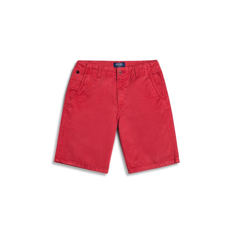FEROUCH - Bermuda Garment Dyed F Rojo Ferouch