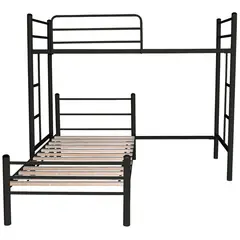 FUTONES Y MUEBLES - Cama Alta + Cama Baja 1,5 Plazas