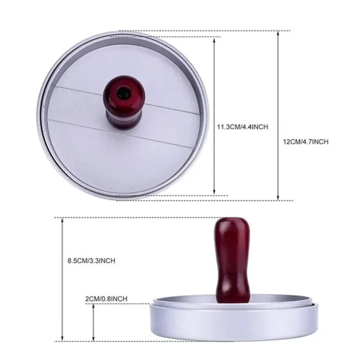 PASTELERIUS - Pack x2 Prensa Para Hamburguesas Prensa Para Hamburguesas Parrilla