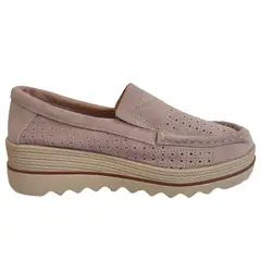 NORTHWEST - Zapatilla De Cuero Mujer Fantasy Beige