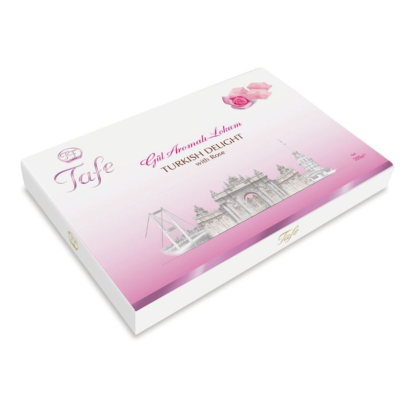 TAFE - Delicias Turcas Dulces Árabes Sabor Rosa 300 Gr Dulce Aleppo