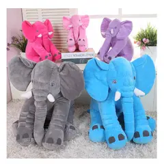 GENERICO - Peluche Elefante de Apego Almohada Cojin Rosa