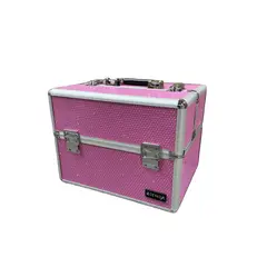 GENERICO - Maleta Para Manicure Y Maquillaje Fucsia Brillo