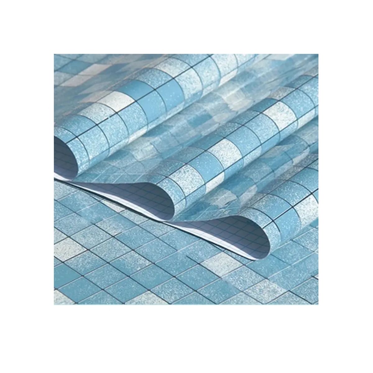 GENERICO - Papel Mural Autoadhesivo Rollo 10mt X 60cm Cuadros Celestes