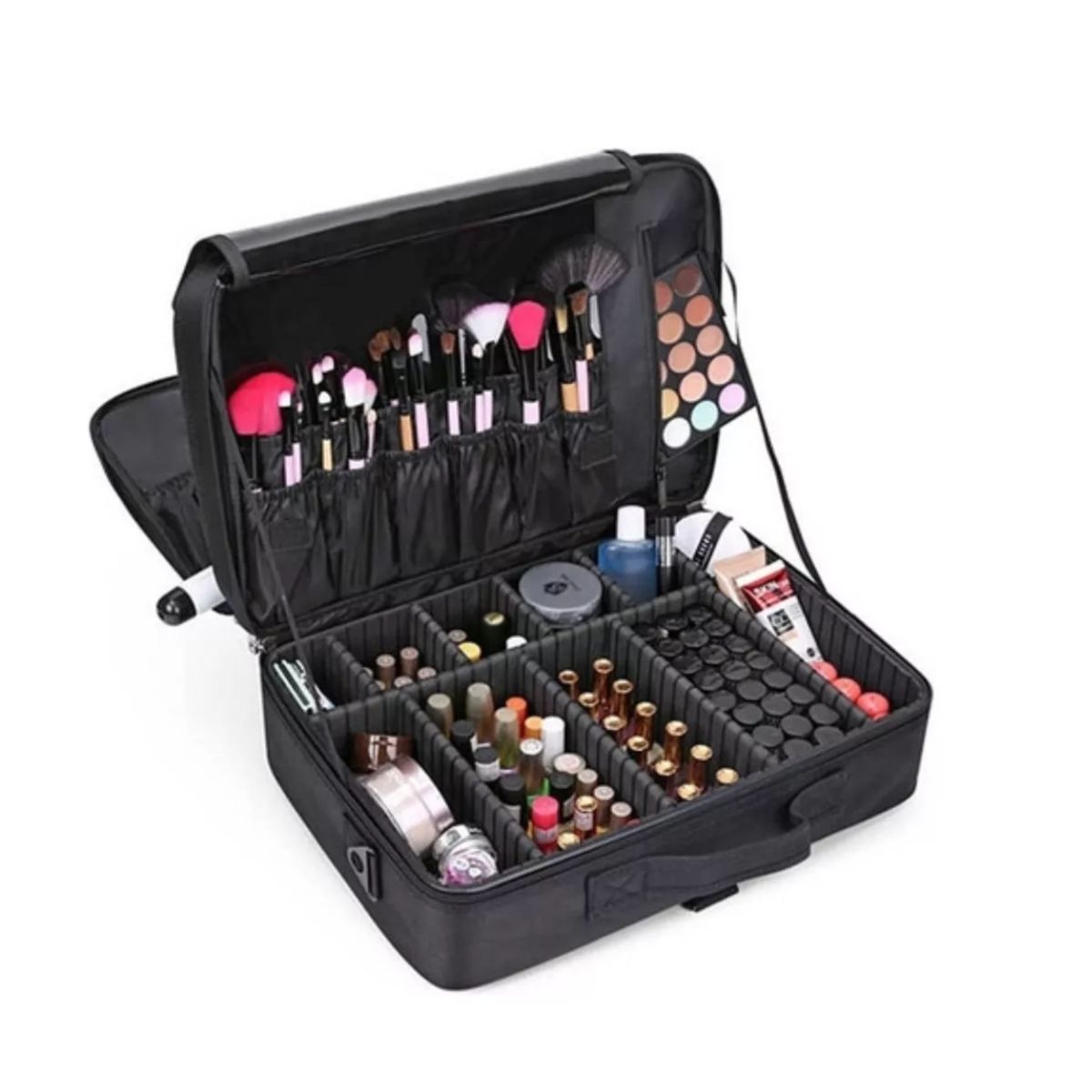 GENERICO - Maleta De Maquillaje De Mano Portatil Cosmetologia Grande Negra