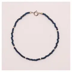 CAT JOYAS - Pulsera raiz de zafiro con gold filled 14k