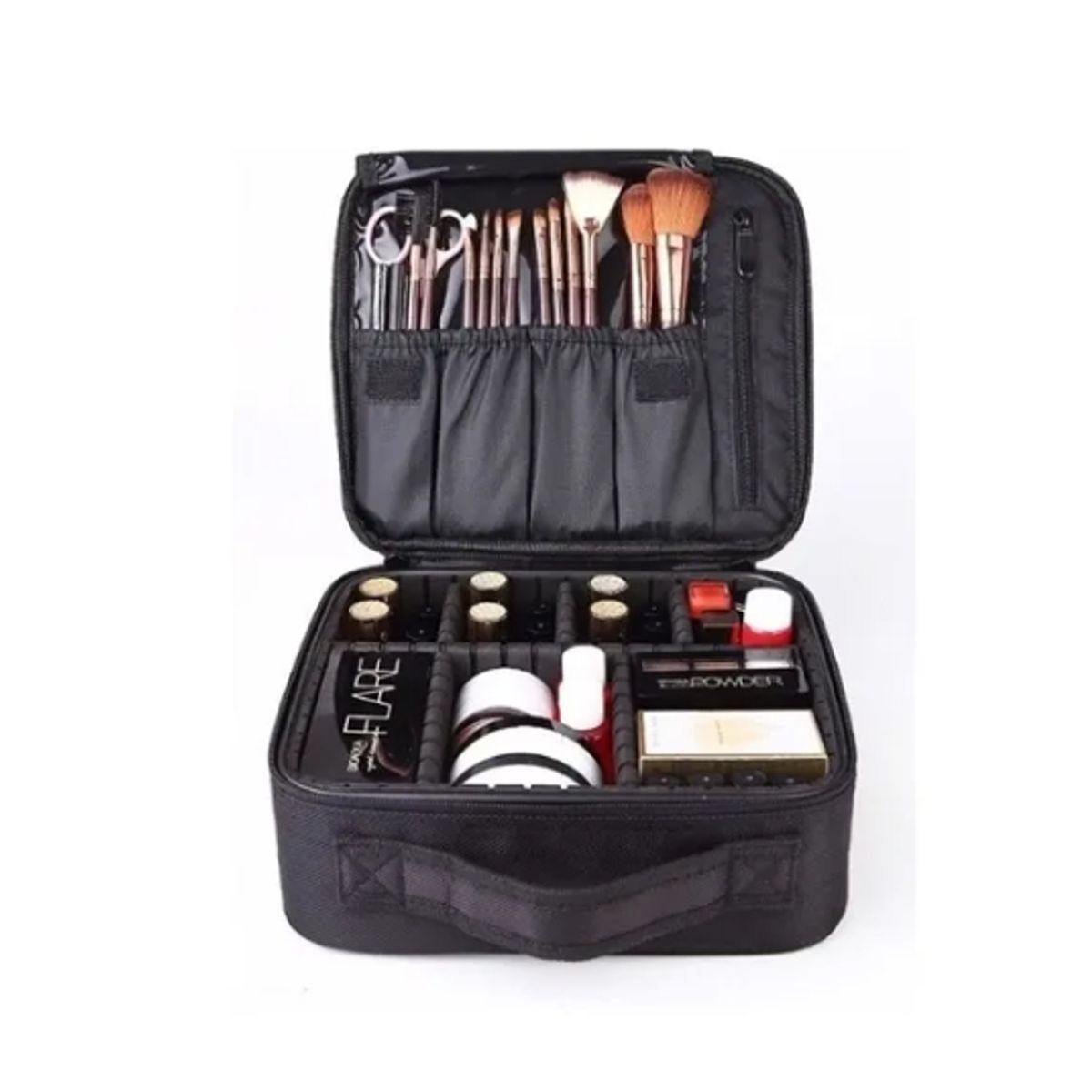 GENERICO - Maleta De Maquillaje De Mano Portatil Cosmetologia Chica Negra