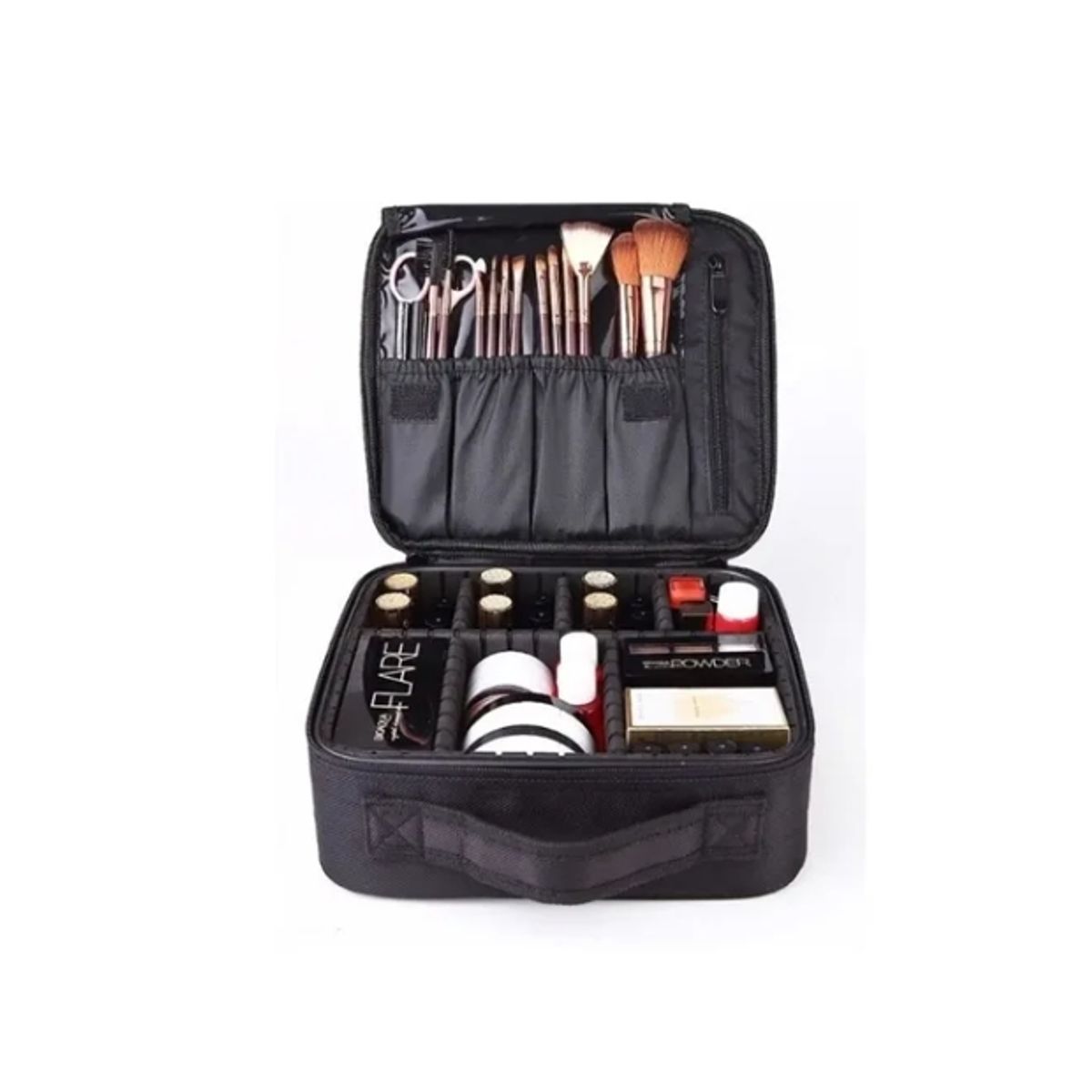 GENERICO - Maleta De Maquillaje De Mano Portatil Cosmetologia Chica Negra