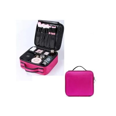 Imagen 2 del producto Maleta De Maquillaje De Mano Portatil Cosmetologia Chica Fucsia