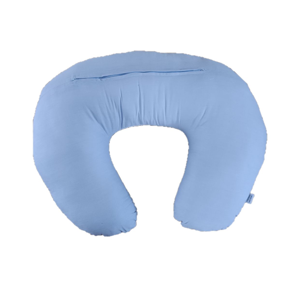 GENERICO - Cojín Lactancia - Blanco Globos Tonos Azules - Celeste Liso