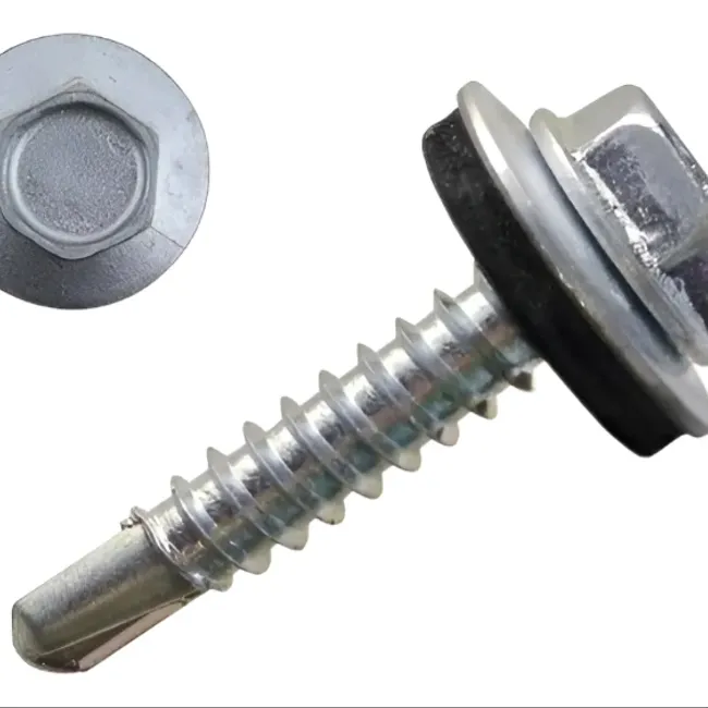 TUHAUS - Autoperforante Hexagonal Con Golilla 12 x 3/4 Acero Zincado 100 U