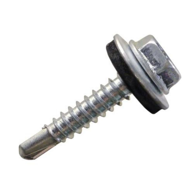 TUHAUS - Autoperforante Hexagonal Con Golilla 12x3-4 Acero Zincado