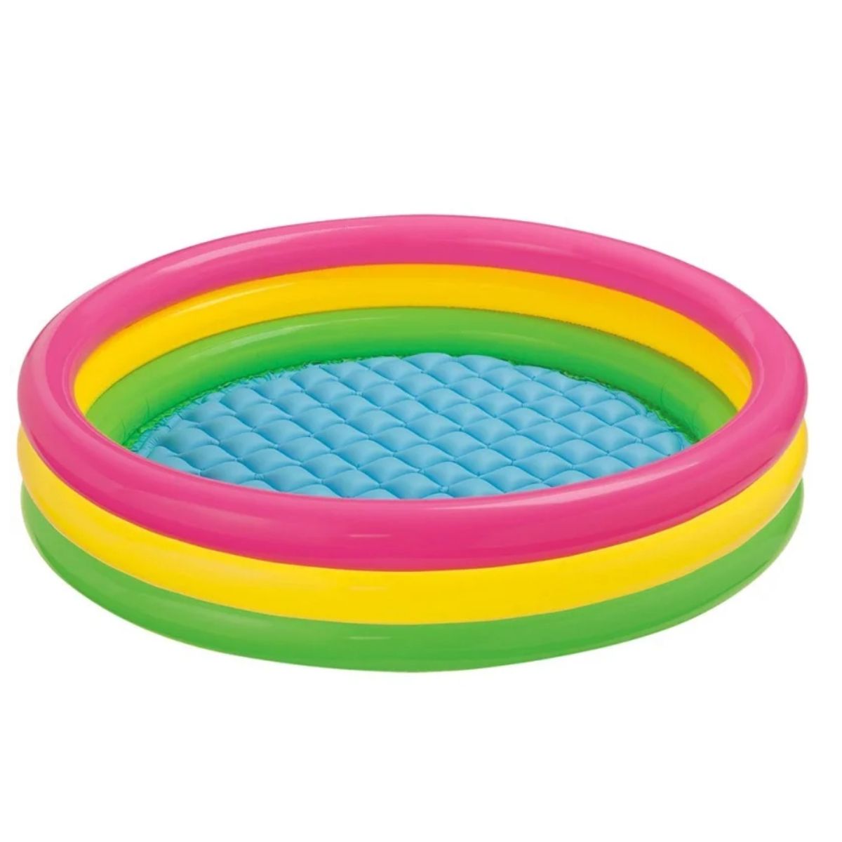 GENERICO - PISCINA INFLABLE 3 ANILLOS COLORES 114 CM