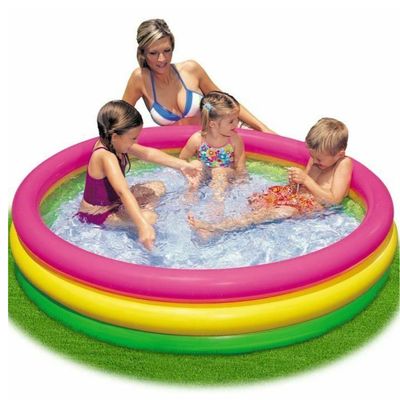 Imagen 2 del producto PISCINA INFLABLE 3 ANILLOS COLORES 114 CM