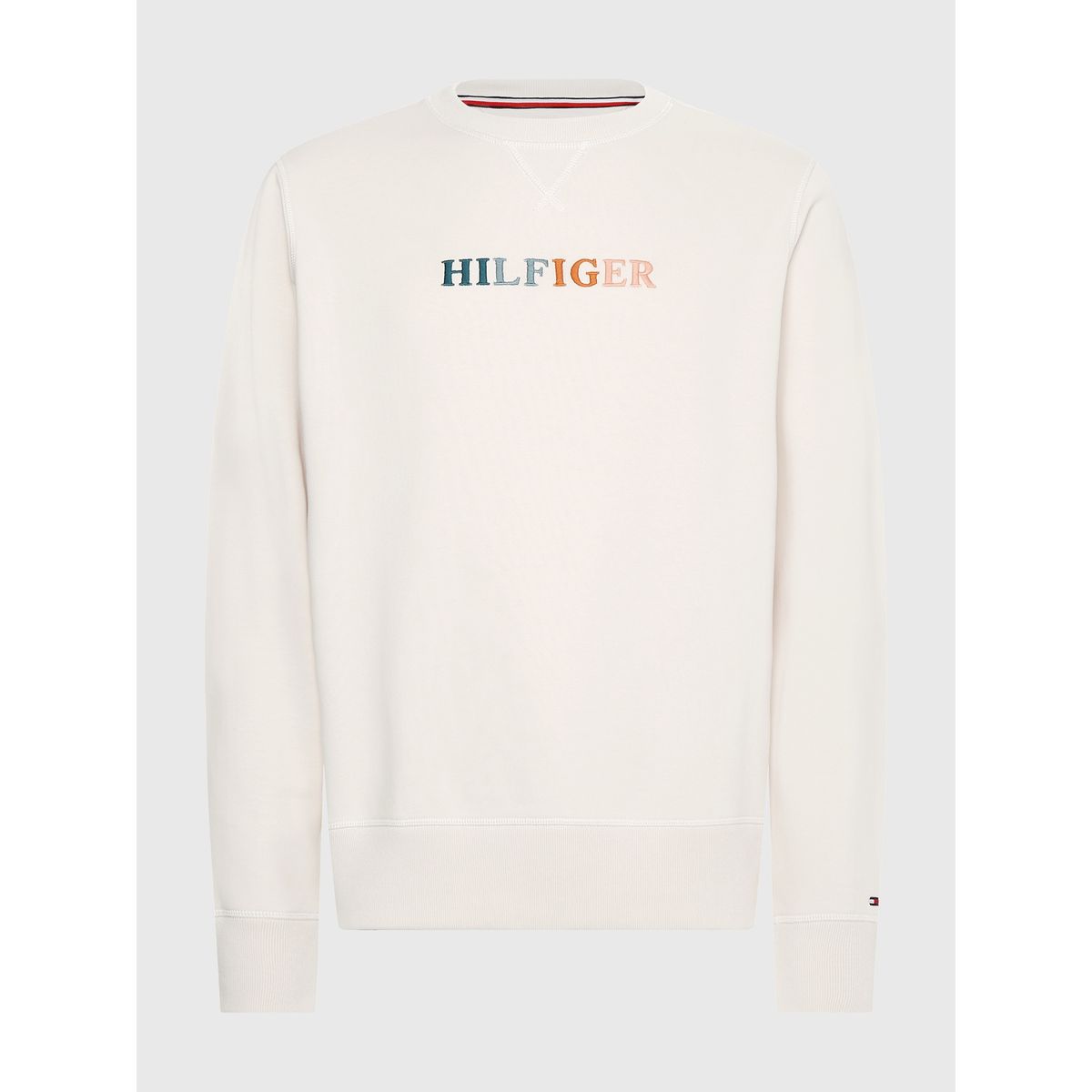 TOMMY HILFIGER - Polerón Con Logo Multi Color Crema Tommy Hilfiger