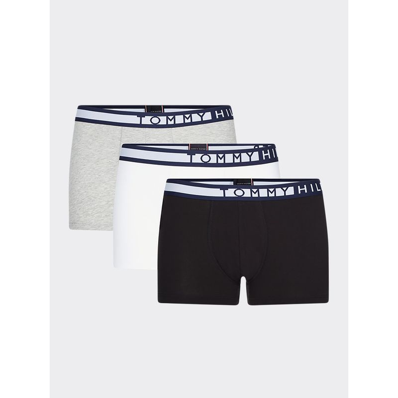 TOMMY HILFIGER - Pack De 3 Calzoncillos Trunk Con Logo Multicolor Hombre