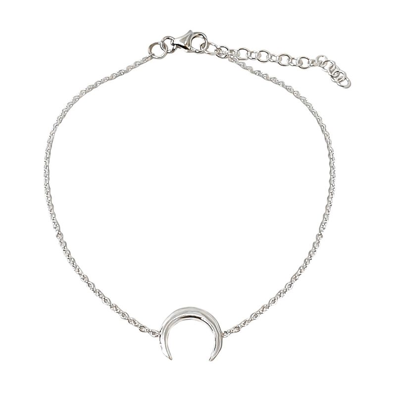 ANDREA COGGIOLA JOYAS - Pulsera Luna Invertida Plata Fina 925
