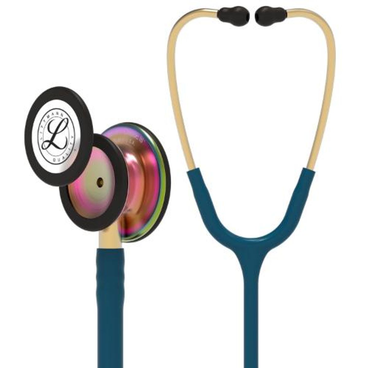 3M - Fonendoscopio Azul Caribe Arcoiris Littmann Classic III + Estuche Negro