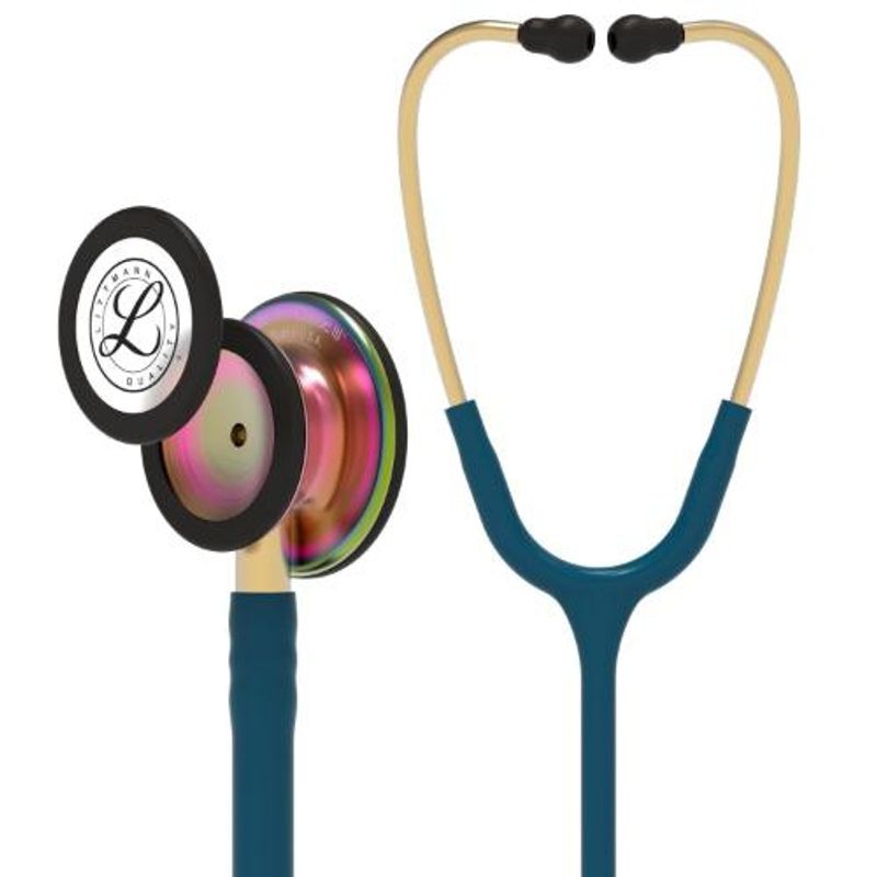 3M - Fonendoscopio Azul Caribe Arcoiris Littmann Classic III + Estuche Negro
