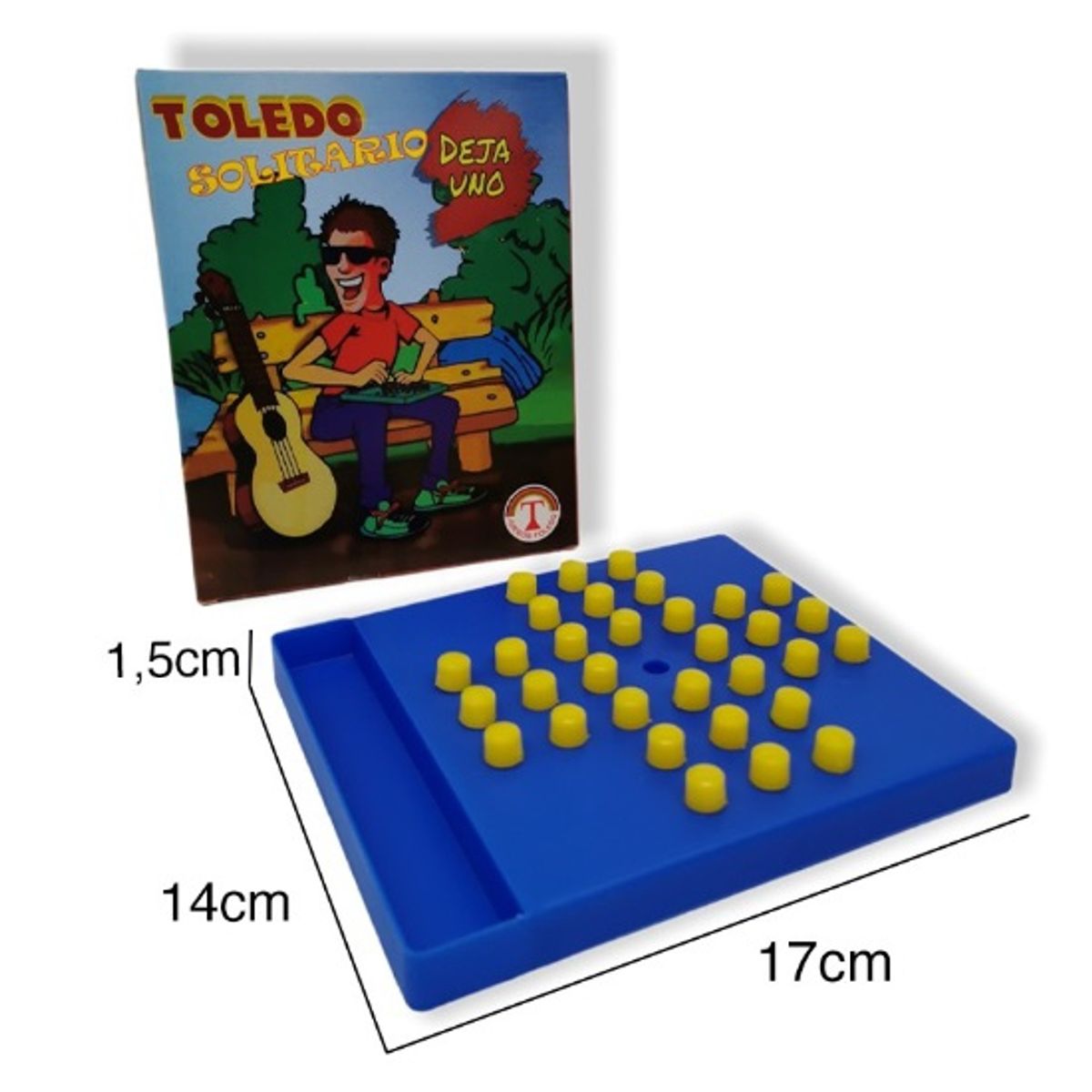 GENERICO - Pack Solitario dominó Naipe Esp e Inglés de plástico y Uno