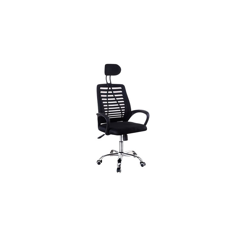 GENERICO - Silla Escritorio Negra Apoyabrazo Maya Ergonomica