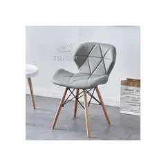 CORI CORI - Silla Eames Mariposa Ecocuero Gris