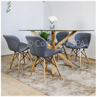 Imagen 2 del producto Silla Eames Mariposa Ecocuero Gris