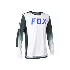 FOX - Polera Bicicleta Defend Race Spec Manga Larga Blanco