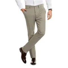 FEROUCH - Pantalón Twill Sin Pliegues L/33 Gris