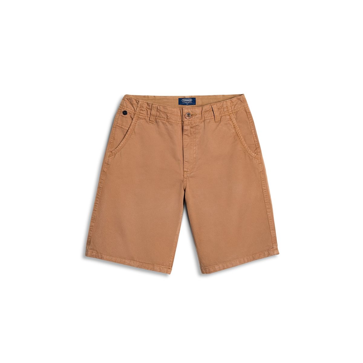 FEROUCH - Bermuda Garment Dyed F Marrón Ferouch