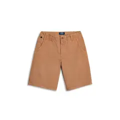 FEROUCH - Bermuda Garment Dyed F Marrón