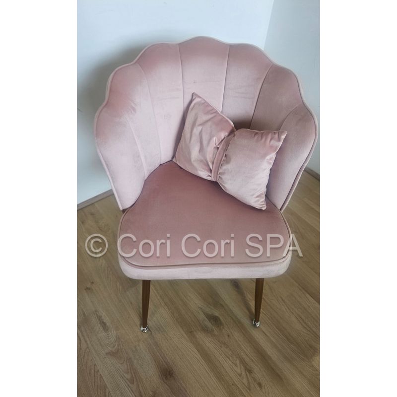 CORI CORI - Silla Corona Terciopelo Rosa