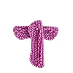 GENERICO - Par Tira Silicona con Relieve para Talón