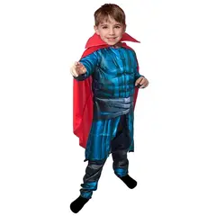 MARVEL - Disfraz Doctor Strange Músculos y Capa Talla 7-8 años